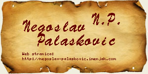 Negoslav Palasković vizit kartica